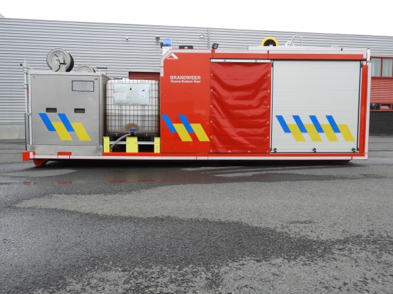 Container reinigen wegdek