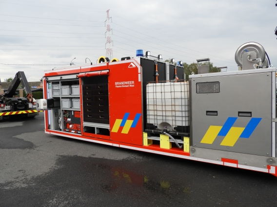 Container reinigen wegdek