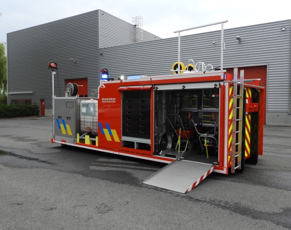 Container reinigen wegdek