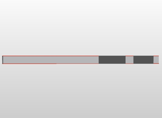 RIEM 60mm LOS DEEL 1200MM GR/RD