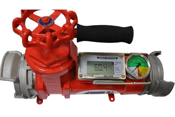 DEBIETMETER DSP110 MET MANOMETER EN AFSLUITER