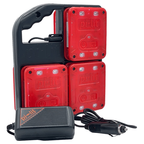 FLITSLICHTEN PI-LIT SET 6 STUKS ROOD