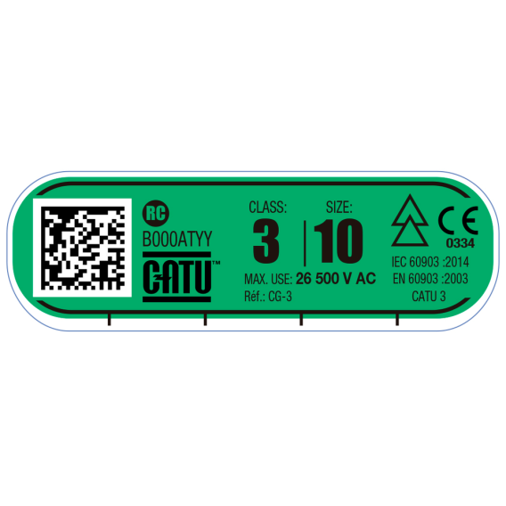 ISOLERENDE HANDSCHOENEN ELECTRISCH 26,5 KV EN60903 - KLASSE 3 - MAAT 10