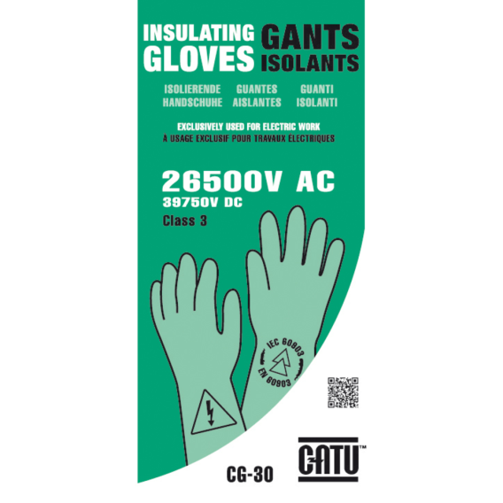 ISOLERENDE HANDSCHOENEN ELECTRISCH 26,5 KV EN60903 - KLASSE 3 - MAAT 10